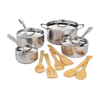 BergHOFF Vintage Tri-Ply 18/10 Stainless Steel Hammered 13-pc. Cookware Set