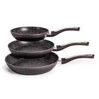 BergHOFF Essentials Ano Hard Anodized Non-Stick 3-pc. Frypan Set