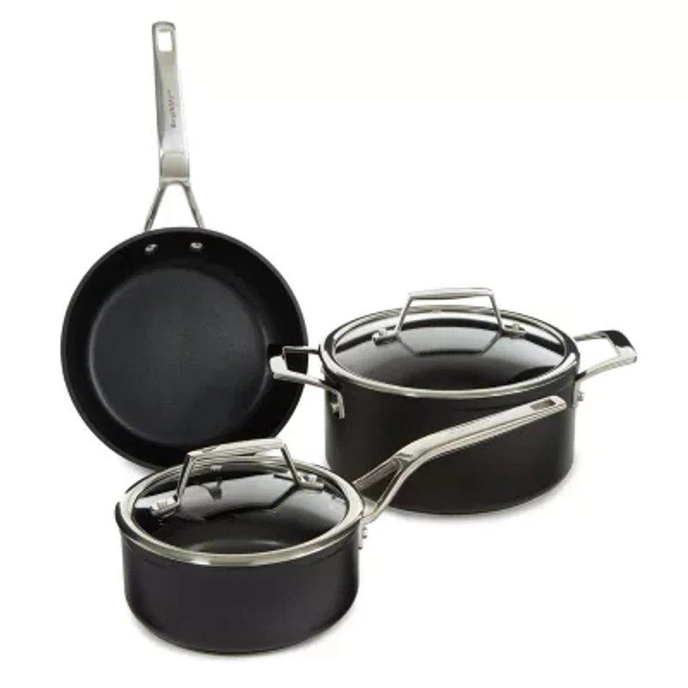 BergHOFF Essentials Ano Hard Anodized Non-Stick 5-pc. For-Two Cookware Set