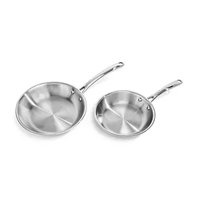 BergHOFF Professional Tri-Ply 18/10 Stainless Steel 2-pc. Fry Pan Set