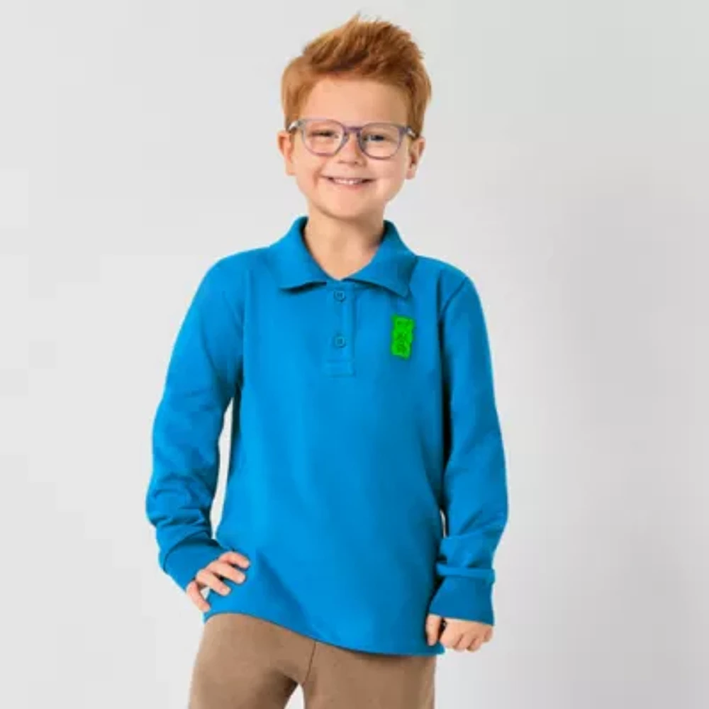 JCPenney x HARIBO Toddler Boys Long Sleeve Polo Shirt