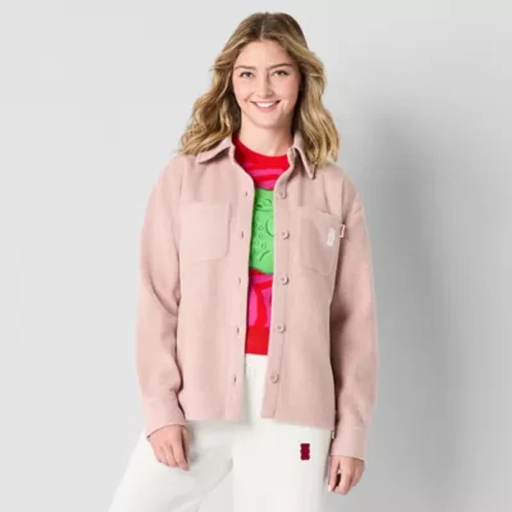 JCPenney x HARIBO Womens Juniors Lightweight Shirt Jacket