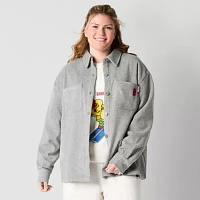 JCPenney x HARIBO Womens Juniors Plus Lightweight Shirt Jacket