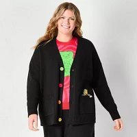 JCPenney x HARIBO Womens Juniors Plus V Neck Long Sleeve Cardigan