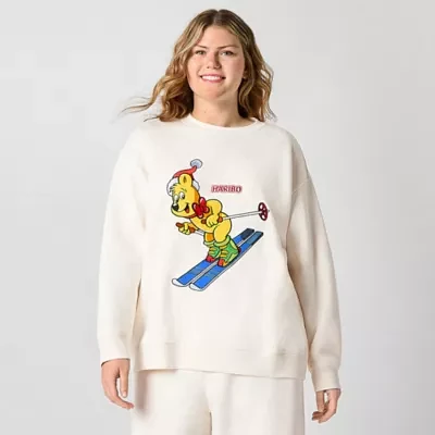 JCPenney x HARIBO Womens Juniors Plus Long Sleeve Sweatshirt