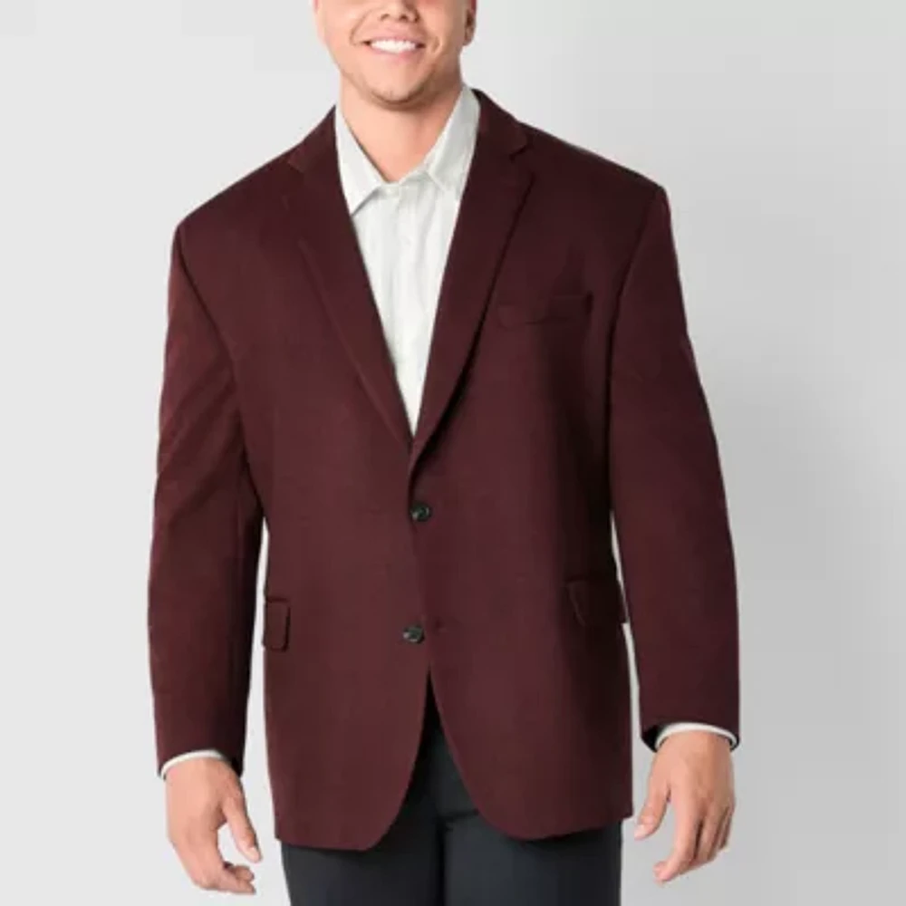 J. Ferrar Mens Slim Checked Fit Sport Coat