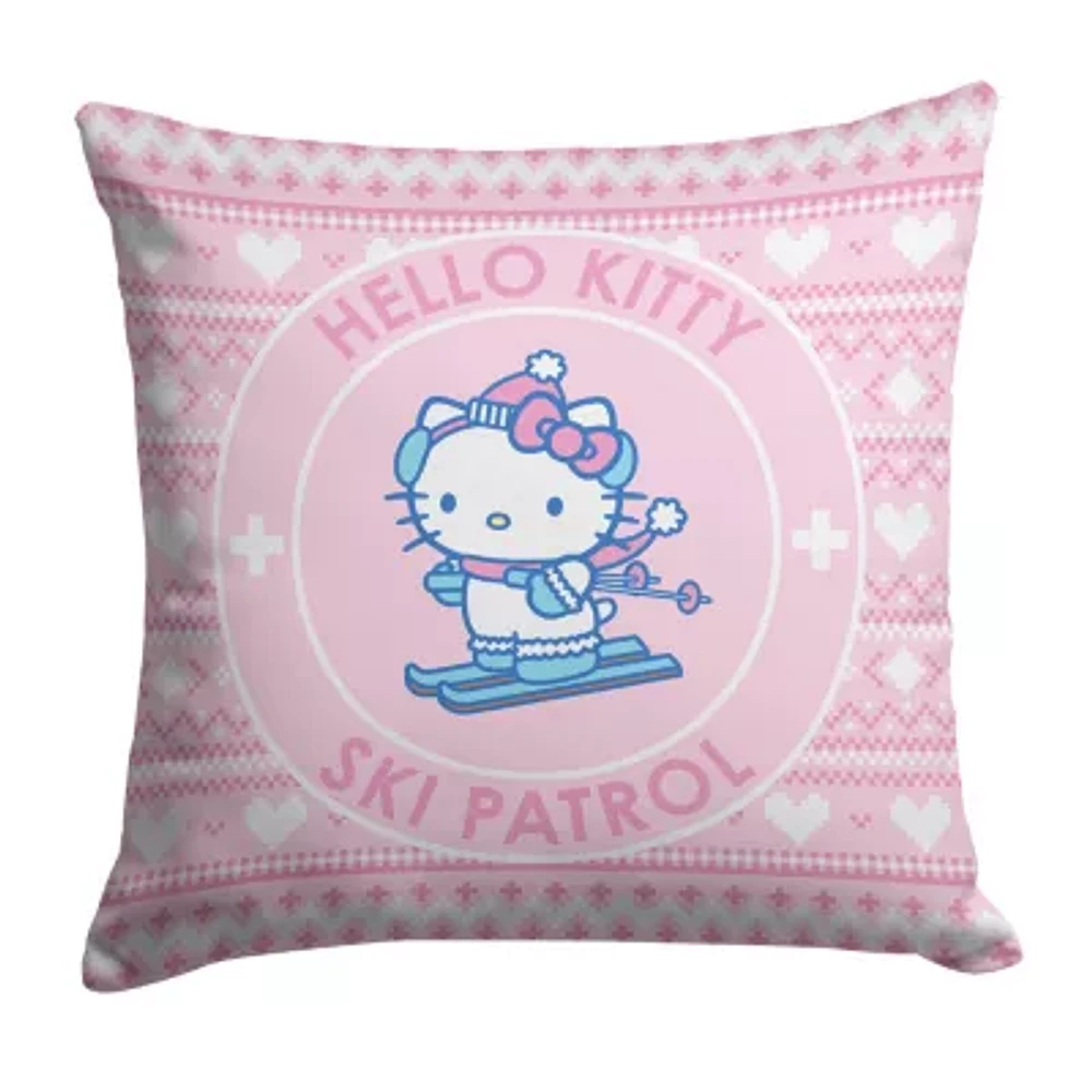 Northwest Hello Kitty Ski Patrol Throw Pillow