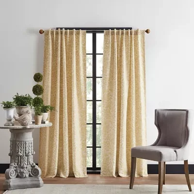 Martha Stewart Vineyard Light-Filtering Back Tab Set of 2 Curtain Panel