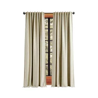 Martha Stewart Spellbound Rod Pocket Blackout Set of 2 Curtain Panels