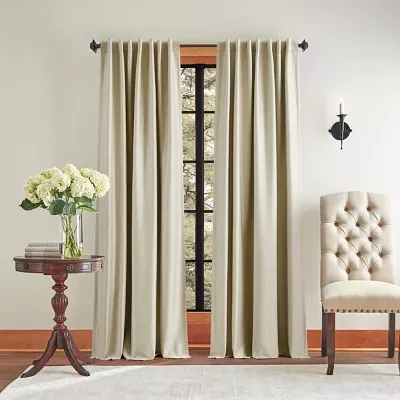 Martha Stewart Spellbound Rod Pocket Blackout Set of 2 Curtain Panels