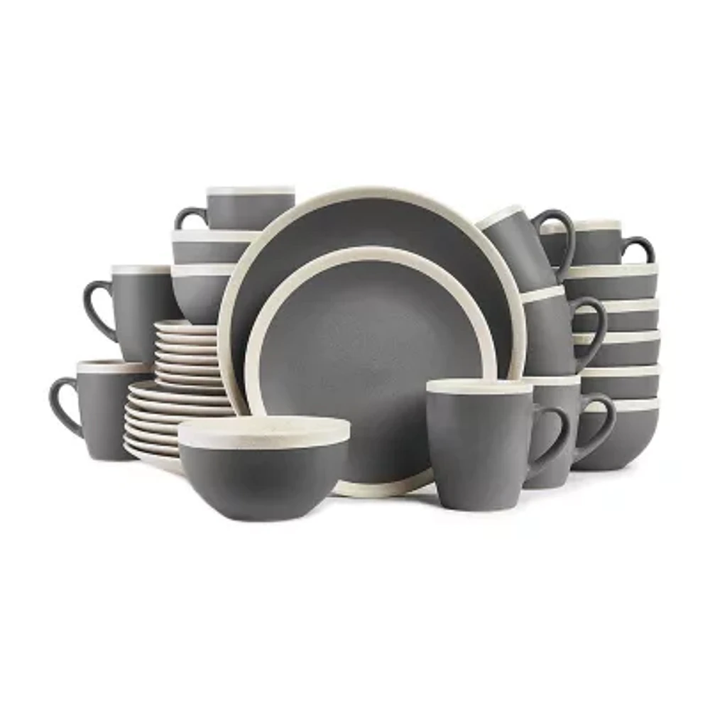 Stone + Lain Serenity 32-pc. Stoneware Dinnerware Set