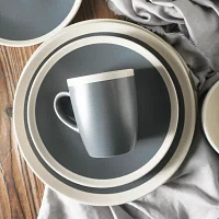 Stone + Lain Serenity 32-pc. Stoneware Dinnerware Set