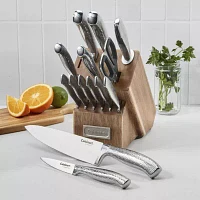 Cuisinart Soft Hammered 15-pc. Knife Block Set