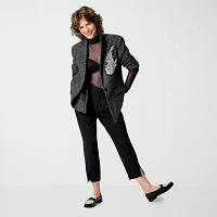 Worthington Womens Classic Fit Tweed Blazer