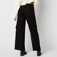 Forever 21 Womens Mid Rise Wide Leg Cargo Pant-Juniors