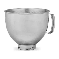 KitchenAid Hammered Stainless Steel Mixer Accessory Bowl