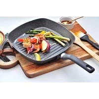 IMUSA Gusto 11" Deep Non-Stick Square Grill Pan