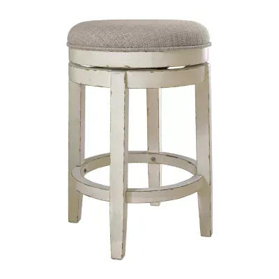 Signature Design by Ashley® Realyn Dining Collection Counter Height Upholstered Swivel Bar Stool