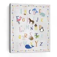 Lumaprints Animal Alphabet Giclee Canvas Art