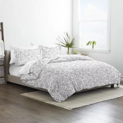 Casual Comfort Premium Down Alternative Abstract Garden Patterned Comforter Set