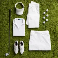 PGA TOUR Womens Short Sleeve Polo Shirt