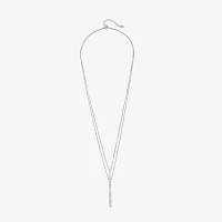 Bijoux Bar 30 Inch Link Rectangular Chain Necklace