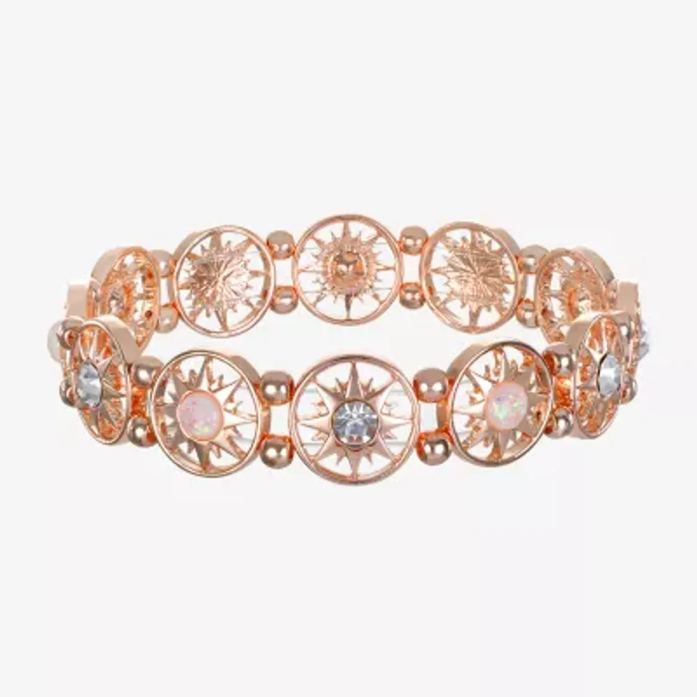 Bijoux Bar Delicates Link Round Stretch Bracelet