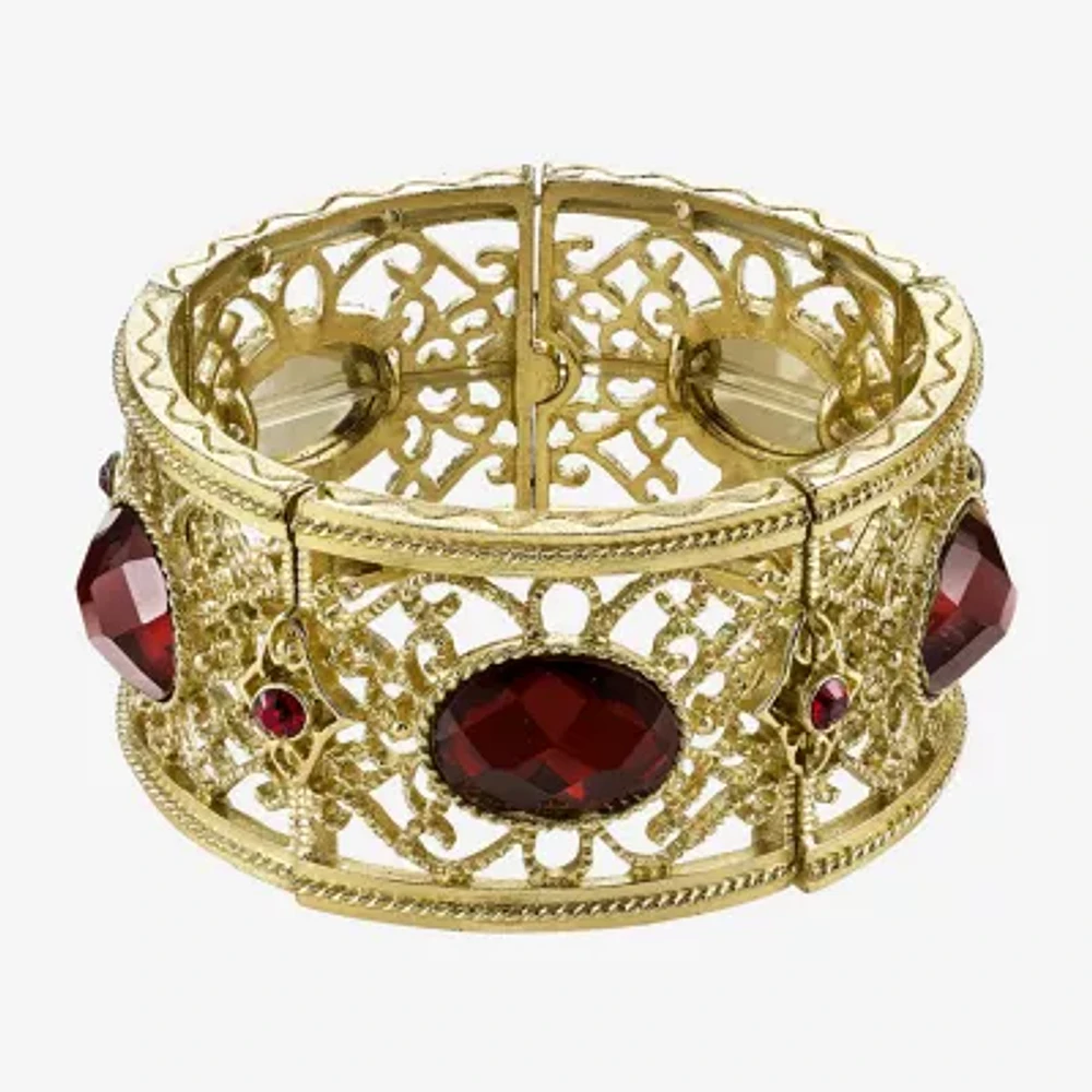 1928 Gold Tone Stretch Bracelet