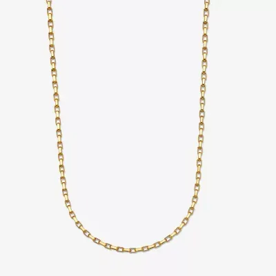 Unisex Adult 14K Gold 24 Inch Box Chain Necklace