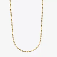 14K Gold Inch Hollow Box Chain Necklace