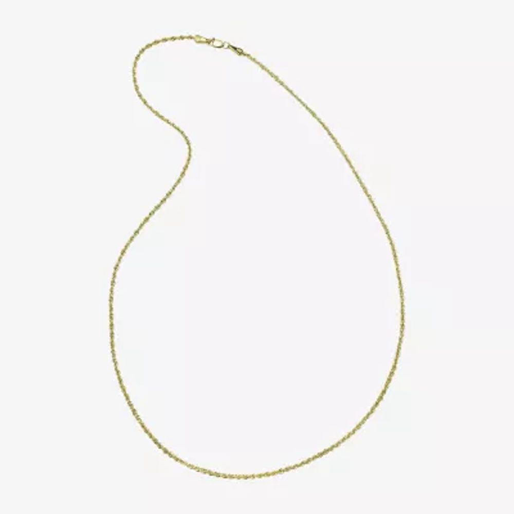 14K Gold Glitter Rope 18-30" 1.75mm Chain