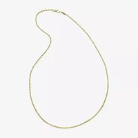 14K Gold Glitter Rope 18-30" 1.75mm Chain