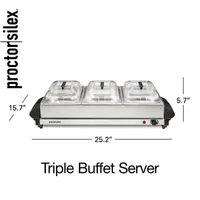 Proctor Silex Triple Buffet Server