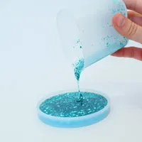 Art 101 Crafts Resin Glitter Coasters with 23 Pieces