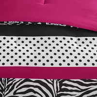 Mi Zone Gemma Zebra Comforter Set with decorative pillow