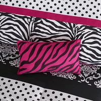 Mi Zone Gemma Zebra Comforter Set with decorative pillow