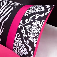 Mi Zone Gemma Zebra Comforter Set with decorative pillow