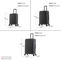 Inusa Trend Hardside Lightweight Luggage