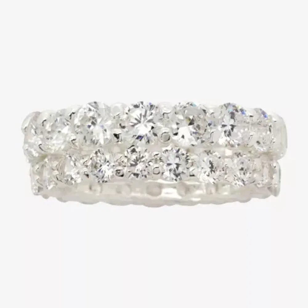 Sparkle Allure 2-pc. Cubic Zirconia Pure Silver Over Brass Bridal Set