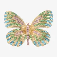 Monet Jewelry Crystal Butterfly Pin