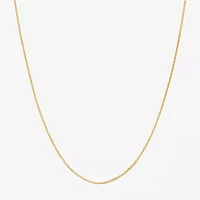 14K Gold .75mm Box Chain Necklace