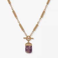 a.n.a Gold Tone 17 Inch Pendant Necklace