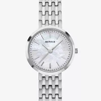 Bering Womens Silver Tone Stainless Steel Bracelet Watch 19126-700