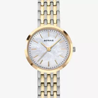 Bering Womens Two Tone Stainless Steel Bracelet Watch 19126-710