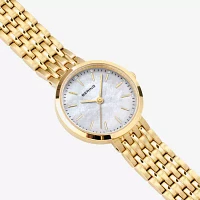 Bering Womens Gold Tone Stainless Steel Bracelet Watch 19126-734