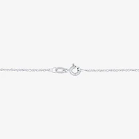 (Si1-Si2/ H-I) Womens 1 CT. T.W. Lab Grown White Diamond 10K White Gold Round Pendant Necklace