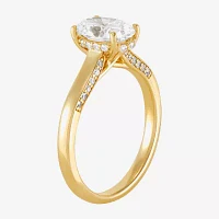 (H-I / Si1-Si2) 1 3/4 CT. T.W. Lab Grown White Diamond 10K Gold Oval Band