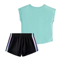 adidas Baby Girls 2-pc. Short Set