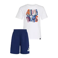 adidas Toddler Boys 2-pc. Short Set