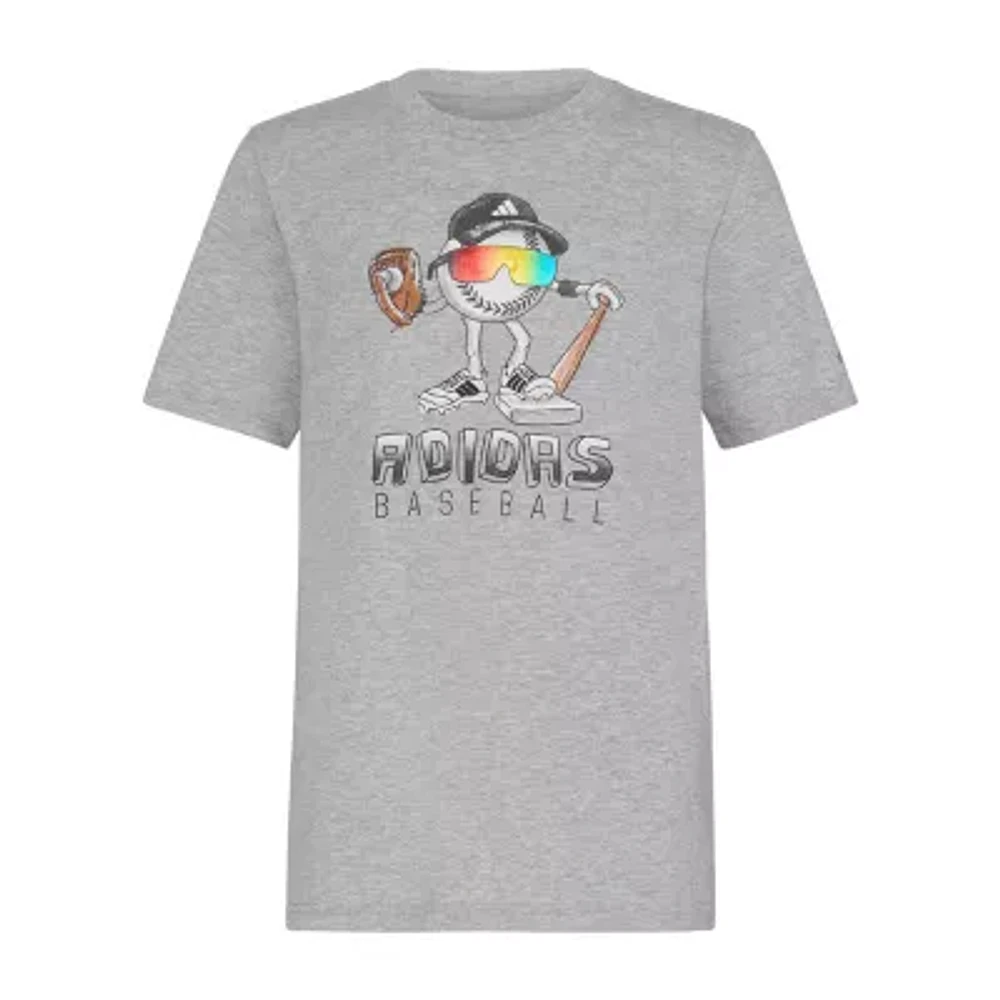 adidas Toddler Boys Crew Neck Short Sleeve Graphic T-Shirt